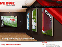 Tablet Screenshot of pebal.cz